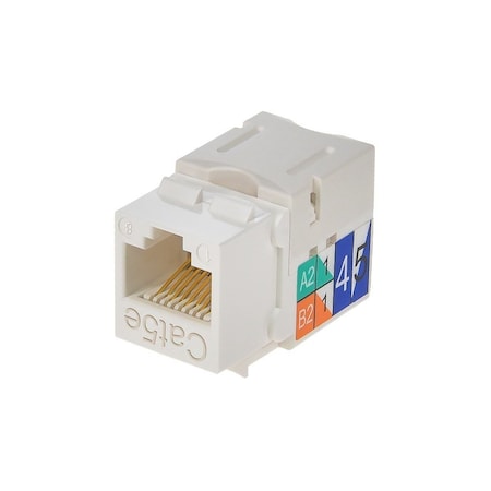 Monoprice Datacom Jack, Cat5, Punch Down, White 5376