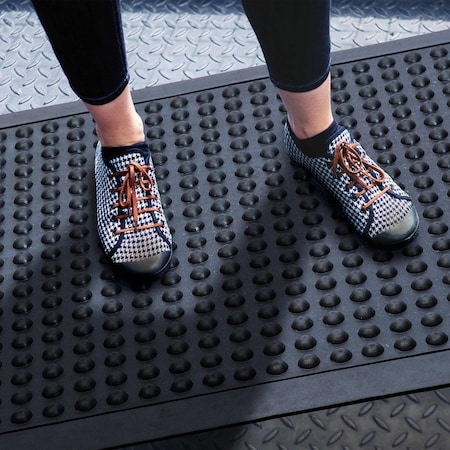 Floortex Doortex Black Anti-Fatigue BubbleMat - 24in x 36in NREMFLRU0109