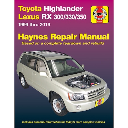 Haynes Manuals TOYOTA HIGHLANDER & LEXUS RX-300/330/99- 92095