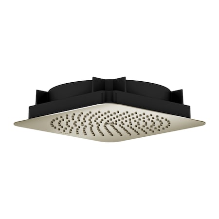 Axor Citterio C Showerhead 270 Square 1-Jet Flush Ceiling, 2.5 GPM in Polished Nickel 28795831