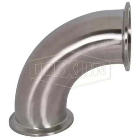 Dixon 90Deg Clamp Elbow, 1/2 in, 316/316L SS, Domestic B2CMPL-R50