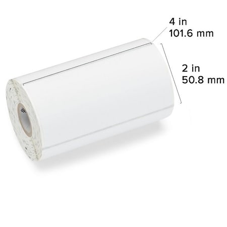 Zebra Zebra Direct Thermal Label, Paper, 4" x 2", Z-Perform 1000D, 0.75" Core, 230 labels/Roll, 36PK 10026372
