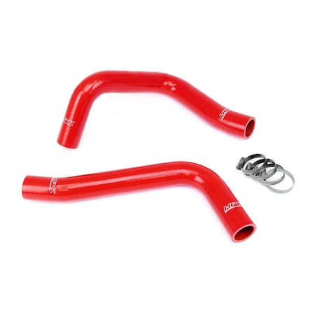 Hps Performance High Temp Reinforced Silicone Radiator Coolant Hose Kit, Red, 57-2056-RED