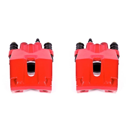 Powerstop RED POWDER COATED PERFORMANCE CALIPERS S4858
