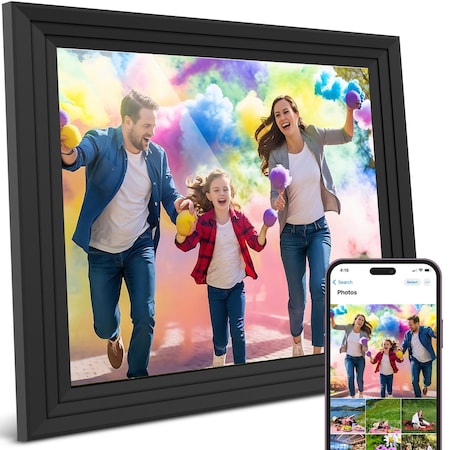 Ifab 10.1" Wi-Fi Digital Picture Frame with IPS Touchscreen, Black 70P