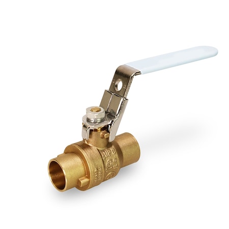 Everflow SWT Full Port Ball Valve with Lock Handle, Brass 1" L-610C001-NL