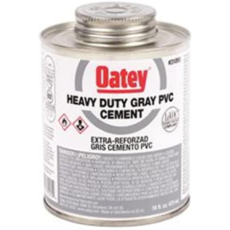Oatey PVC Heavy Duty Cement, Gray, 8 oz 3561837