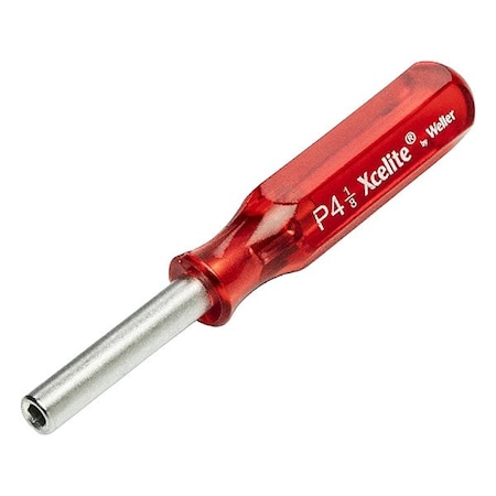 Xcelite Mini Nutdriver, 1/8In, Red P4N