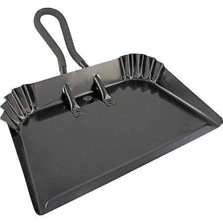 Simple Spaces Dustpan, 17-3/4 in L, 17 in W, Steel, Black DL-5006