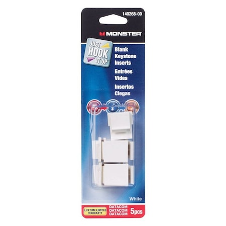 Monster Cable Just Hook It Up 0 ft. L Keystone Insert AWG 140268-00