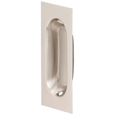 Schlage Ives Series Rectangular Pull, 3-1/8 in W, 7/16 in D, 1-5/16 in H, Brass, Satin Nickel 22B15