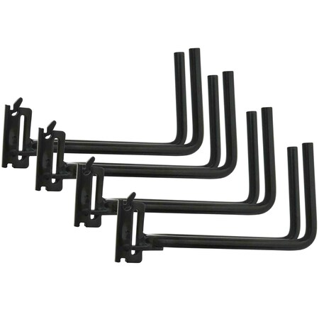 Mytee Products E-Track Small Hanger Hook, Truck, Trailers Hook for Rakes and Shovels, 4PK ETK-DHx4
