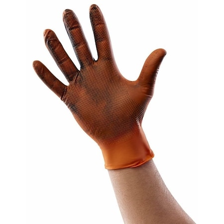 Venom Venom Steel, Disposable Gloves, 8 mil Palm, Nitrile, Powder-Free, OneSize, Orange VEN6085