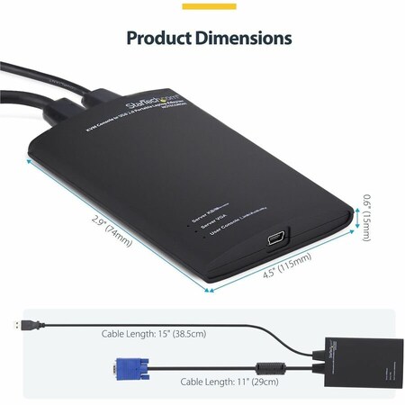 Startech.Com KVM Console to USB Laptop Crash Cart NOTECONS01