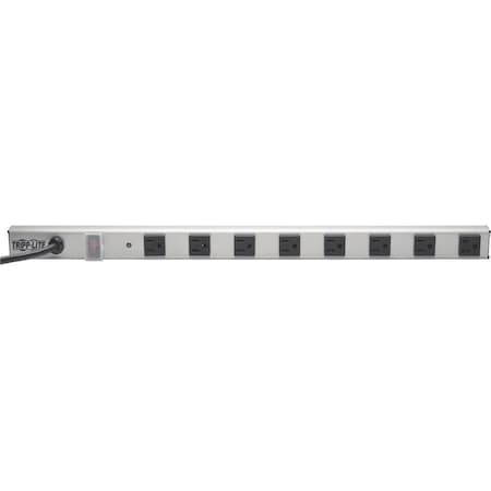 Tripp Lite 8-OUTLET POWER STRIP WITH SURGE SUPPRESSION, 6-FT. CORD, 1050 JOULES, 24-IN. LEN SS240806