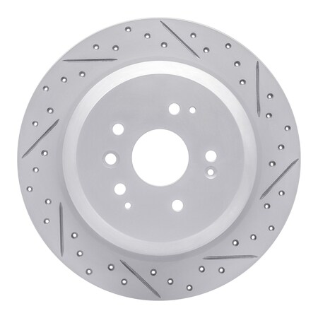 Dynamic Friction Co DFC Geoperformance Rotor - Drilled and Slotted 830-58028R