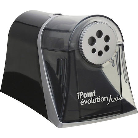 Acme United Westcott iPoint Evolution Axis Pencil Sharpener, AC-Powered, 5" x 7.5" x 7.25", Black/Silver 15509