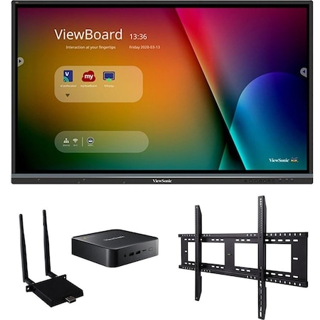 Viewsonic ViewBoard bundle includes the following items: - ViewBoard IFP8650 4K Interactive display - IFP8650-C1