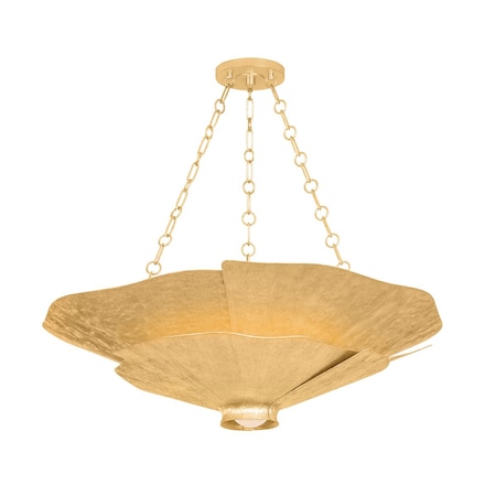 Hudson Valley Lighting Spring Valley 5 Light Chandelier in Vintage Gold Leaf Finish 2605-VGL