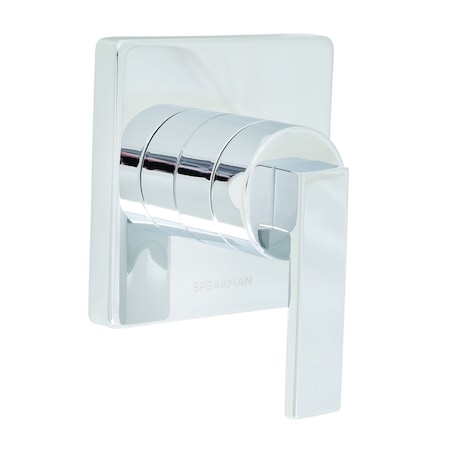 Speakman 3-Way Transfer Valve Trim, Square, Lever Handle, Polished Chrome CPT-1123-3