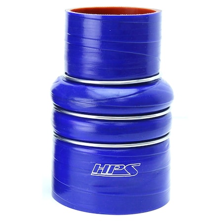 Hps Performance 3-1/2 in - 4 in ID x 6 in L, 4-Ply Silicone Charge Air Cooler CAC Hump Coupler Hose Cold Side CAC-350-400-COLD