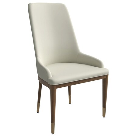 Leisuremod Viva Collection Modern Wooden Dining Chair in Taupe VC24TP