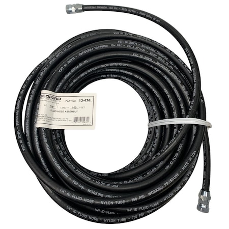 Bedford Precision Parts 100' x 1/4 in. Fluid Hose Assembly 13-474