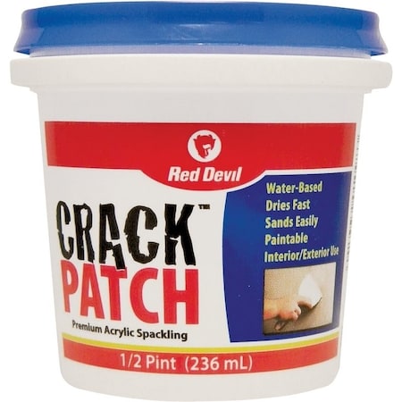 Red Devil 0 Spackling Paste White, White, 05 pt Tub 802