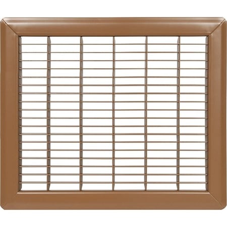 Imperial Air Grille, 6 in L, 14 in W, Steel, Brown RG1115