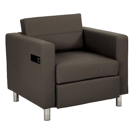 Office Star Products Atlantic Chair, Graphite ATL51-R111