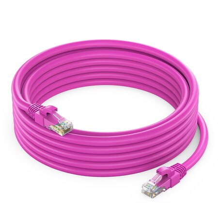 Maximm 10ft Cat6 Pure Copper UTP Ethernet Cable, Pink CAT6-10FT-PINK