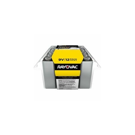Rayovac BATTERIES, ALKALINE, 12PK AL9V12PPJ