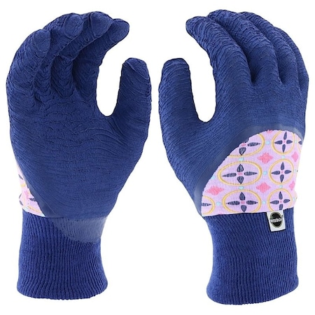 Miracle-Gro MG20802WML Jersey Garden Gloves, Women's, ML, Knit Cuff, Foam Latex Coating MG20802/WML