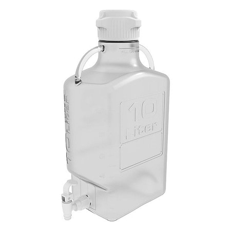 Zoro Select Carboy, PETG, 618 mm H, Colorless 157-3121-OEM