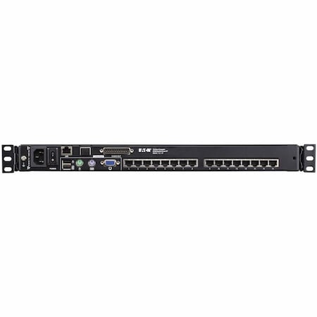 Eaton EATON 16-Port Cat5 KVM over IP Switch - 19 in. LCD, 1 Remote or 1 Local User, 1U Rack-Mount, TAA B064C-16-1-IP
