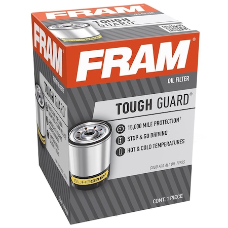 Fram 15K Mile Change Tough Guard Interval Oil Filter, 6PK 118404