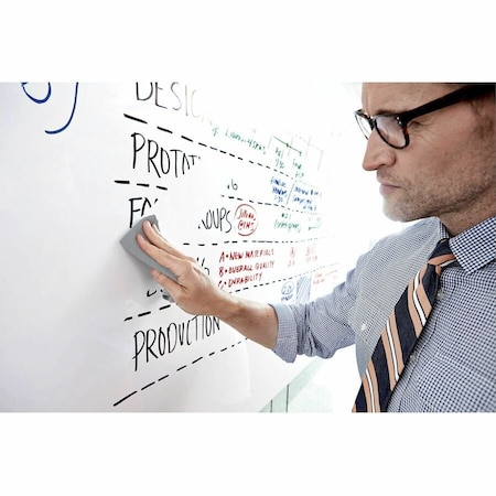Post-It reg SelfStick DryErase Film Surface, White MMMDEF4X3