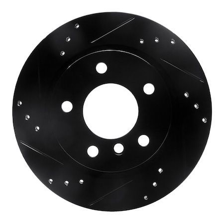 Dynamic Friction Co DFC Brake Rotor - Drilled and Slotted - Black 633-31061L