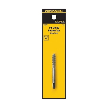 Isomax Straight Flute Tap, 1/4-20 Thread, UNC Thread, Bottom Chamfer 82602