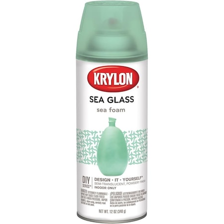 Krylon 12 Oz. Frosted Sea Glass Finish Spray Paint, Sea Foam K09055007