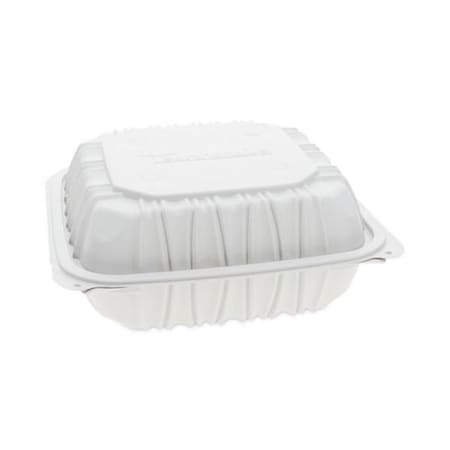Pactiv White Takeout Container with Lid PCTYCNW0851
