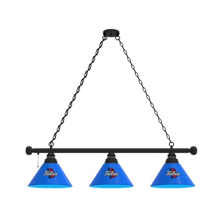 Holland Bar Stool Co Tulsa 3 Shade Billiard Light, Black Fixture BL3BKTulsaU