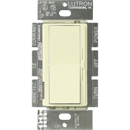 Lutron Lighting Dimmer Control, 120to277V, Almond DVSTV-AL