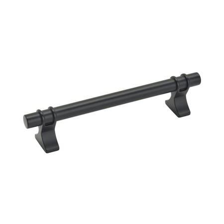 Amerock Davenport 5-1/16 in 128 mm Center-to-Center Matte Black Cabinet Pull BP36606MB