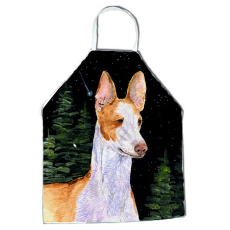 Carolines Treasures Starry Night Ibizan Hound Apron - 27 x 31 in. SS8495APRON