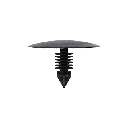 Auveco Retainer; Head Diameter: 30mm, Stem Diameter: 8mm, Stem Length: 18mm, Black Nylon, 10PK 21906