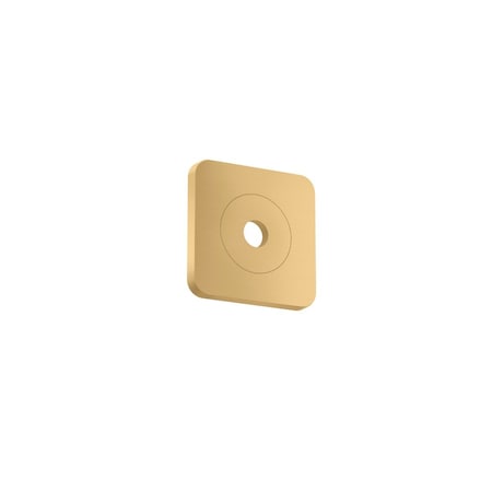 Axor Citterio Wall Plate SoftSquare 5" x 5" in Brushed Gold Optic 28801251