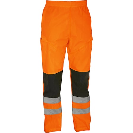 Bisley ANSI Class E Hi Vis Waterproof Pants 318U6373T-OR/2XL