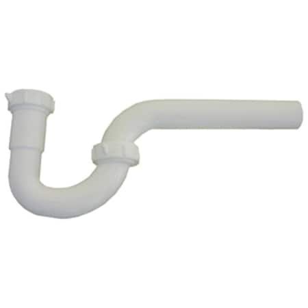 Westlake Pipe & Fittings 1-1/4'' OD to 1-1/4'' OD Inlet Tube Wht Plastic P-Trap 3/1/4211