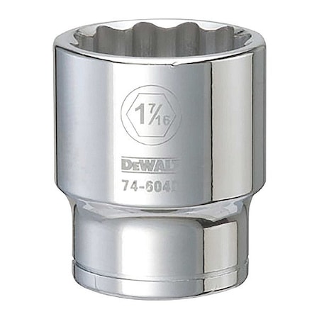 Dewalt Socket, 3/4in, 12-Point, 1-7/16in SAE DWMT74604OSP